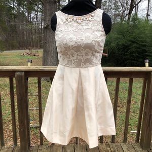 Beige sleeveless dress